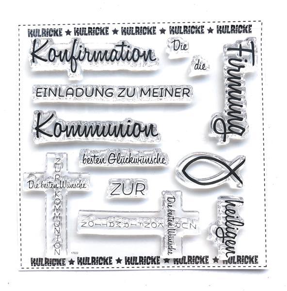 Kulricke Stempelset "Kommunuion/Konfirmation" Clear Stamp