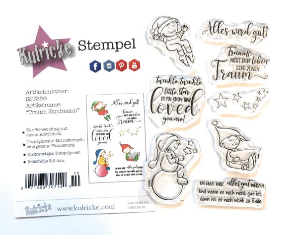 Kulricke Stempelset "Traum Sandmann" Clear Stamp