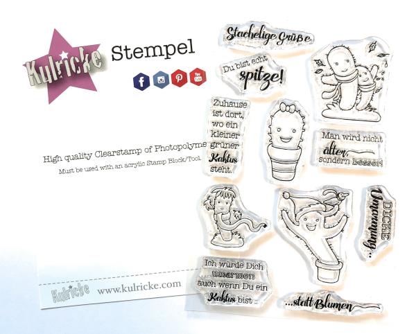 Stempel-Set "Kaktus " mit Stanzen