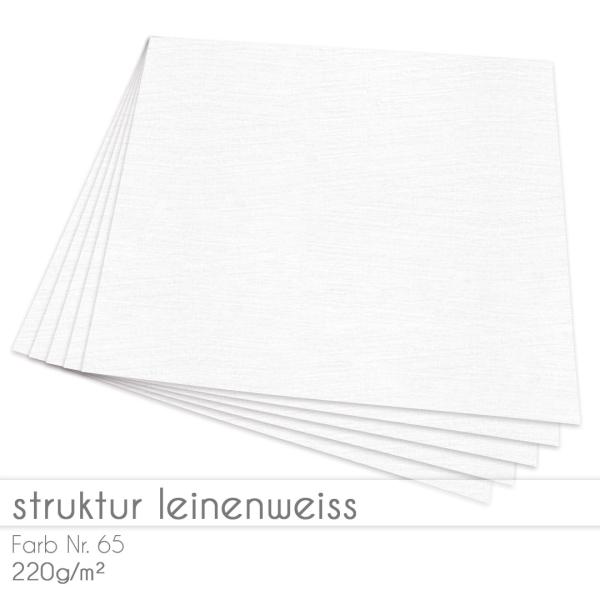 Cardstock 12"x12" 240g/m² (30,5 x 30,5cm) in leinen (weiss)
