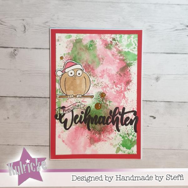 Kulricke Stempelset "Weihnachtseule" Clear Stamp
