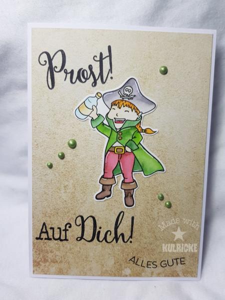 Kulricke Stempelset "Pirat Junge" Clear Stamp