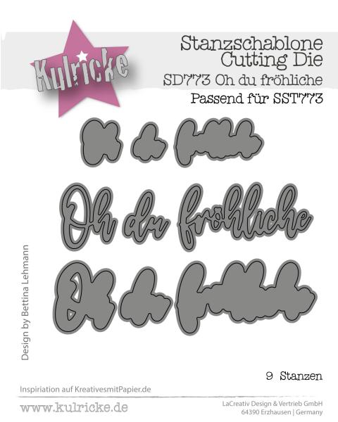 Kulricke Metall Stanzschablone Craft Die "Oh du Fröhliche"