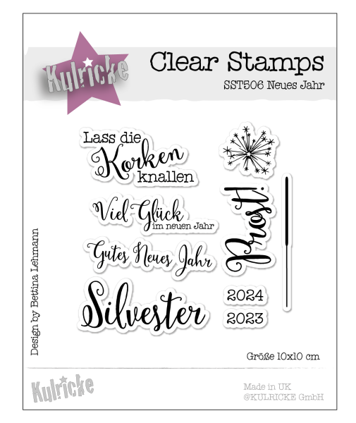 Stempelset "Neues Jahr" Clear Stamp