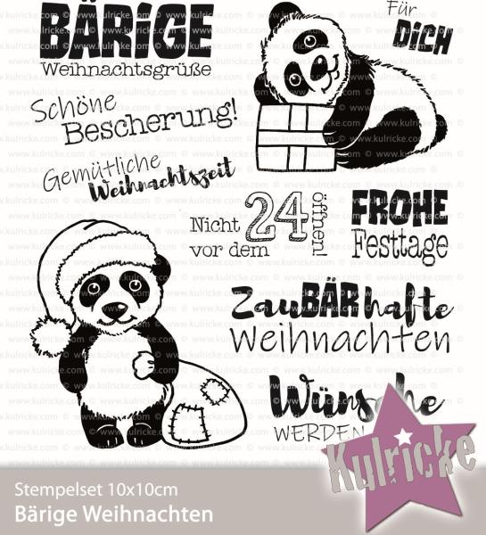 Stempelset "Bärige Weihnachtsgrüße" Clear Stamp