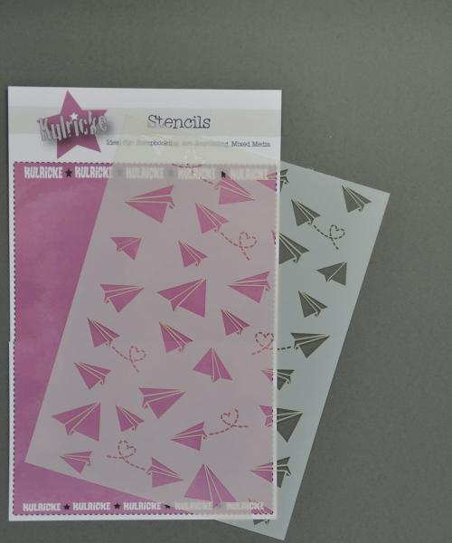 Stencil - Schablone "Papierflieger" A5