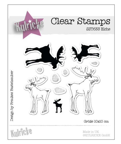 Kulricke Stempel "Elche" Clear Stamp