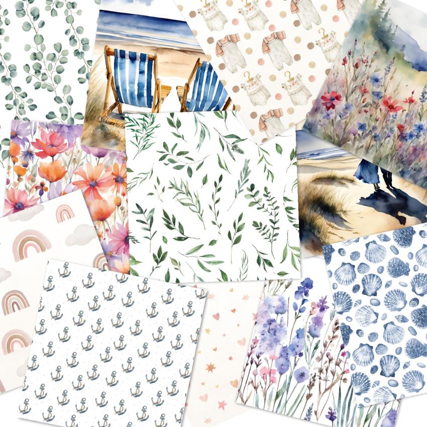 LaCreativ - Designpapier "Frühlingsmix 2026" Paper Pack 6x6" - 24 Bogen