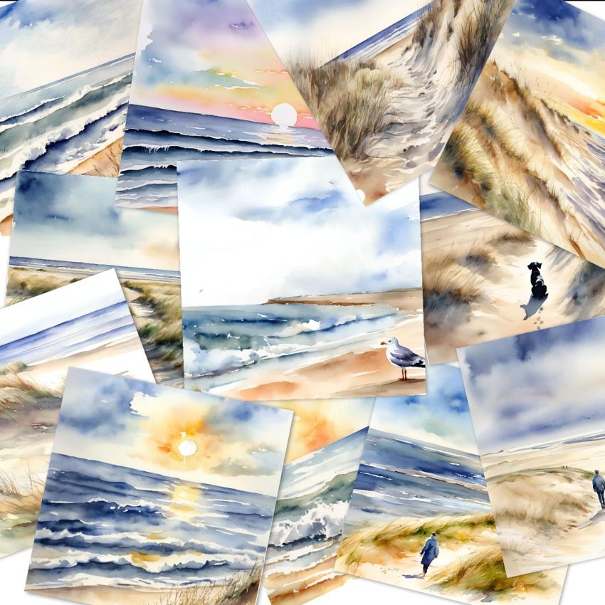 LaCreativ - Designpapier "Geliebte Nordsee" Paper Pack 6x6" - 24 Bogen