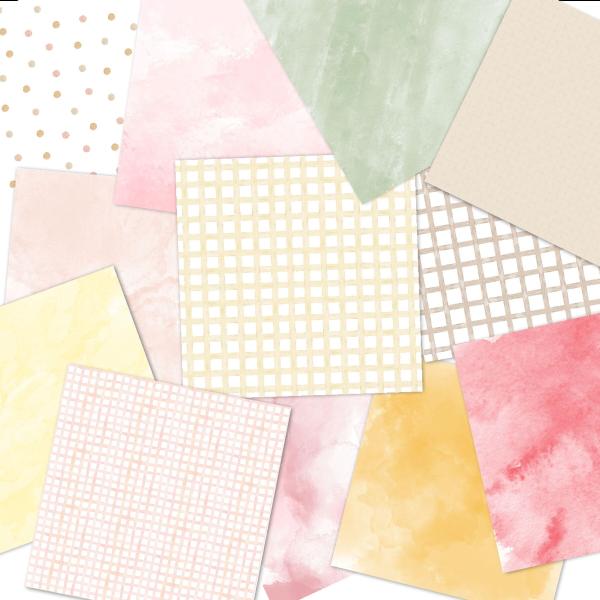 LaCreativ - Designpapier "Zarter Frühlingsgruß" Paper Pack 6x6" - 24 Bogen