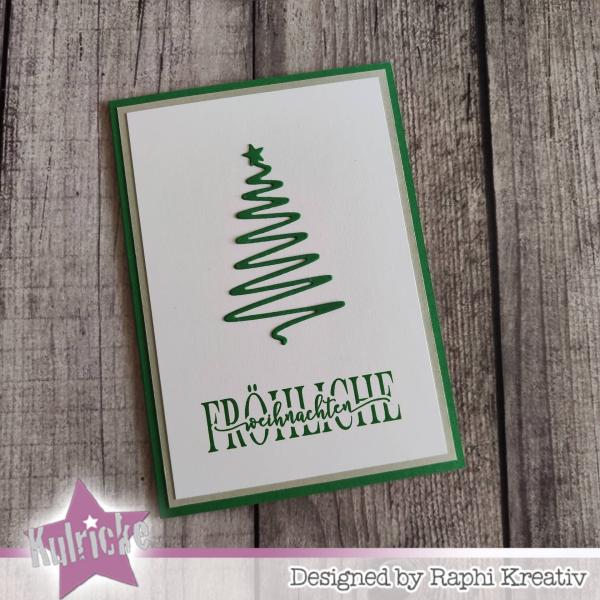 Kulricke Stanzschablone "Weihnachtsbaum Filigran" Craft Die