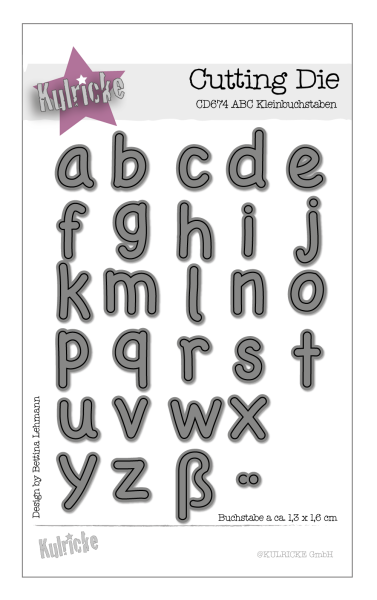 "ABC Kleinbuchstaben" Stanze - Craft Die