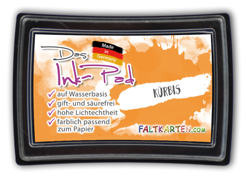Das Ink-Pad - Stempelkissen 6 x 3,5cm kürbis