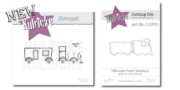 Silhouette Train Stanze und Stempel