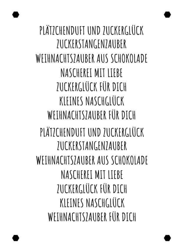 Kulricke Designpapier - "Süßer Weihnachtszauber A7" Label Papier A7
