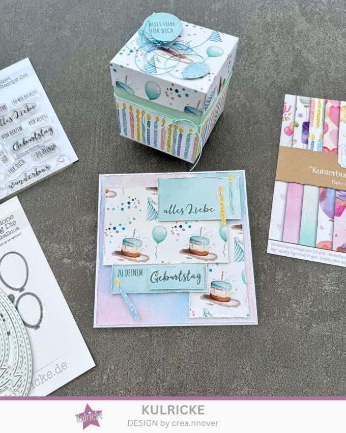 LaCreativ - Designpapier "Kunterbunter Kindergeburtstag" Paper Pack 6x6" - 24 Bogen