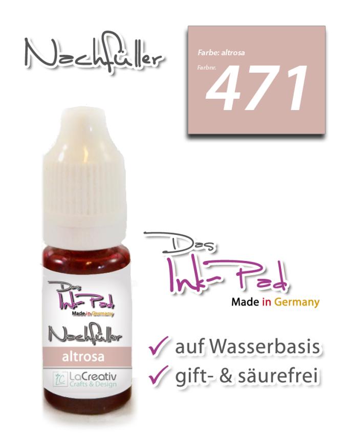 Das Ink-Pad - Nachfüller  6 x 3,5cm altrosa