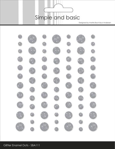 Simple and Basic - Glitter Enamel Dots "Concrete"