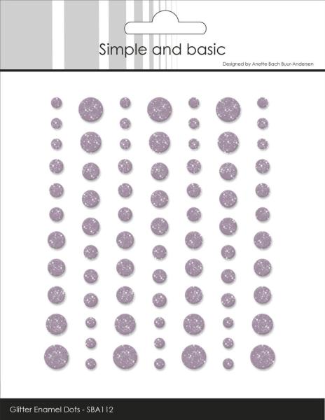 Simple and Basic - Glitter Enamel Dots "Heather"