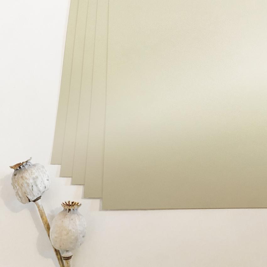 Cardstock "Metallic" 12"x12" 250g/m² (30,5 x 30,5cm) in metallic ivory