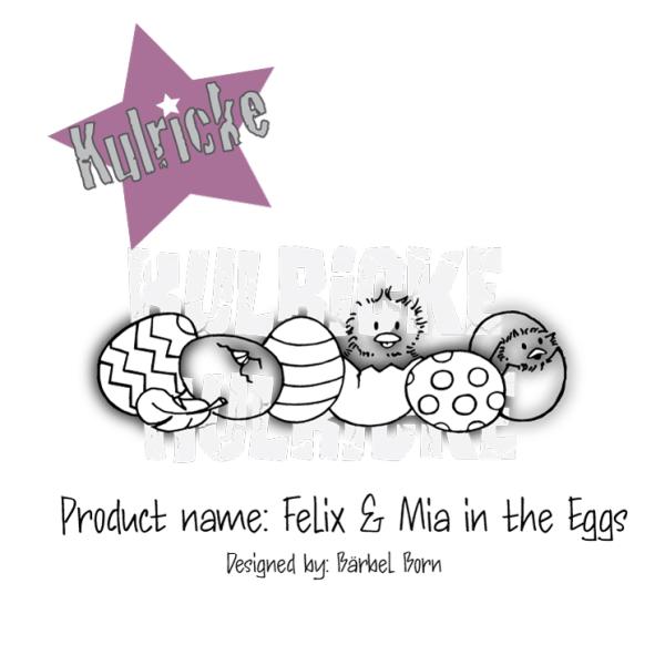 Felix& Mia in the Eggs Stempel