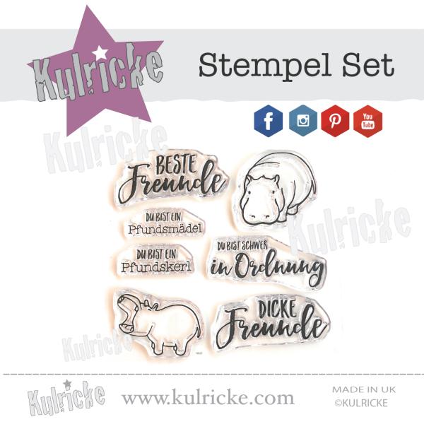 Dicke Freunde Stempel Set