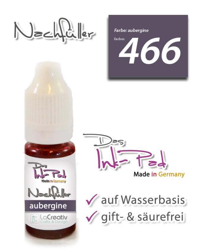 Das Ink-Pad - Nachfüller  6 x 3,5cm aubergine