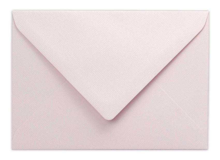 Briefumschlag DIN C6 105g/m² oF Nassklebung in struktur zartrose