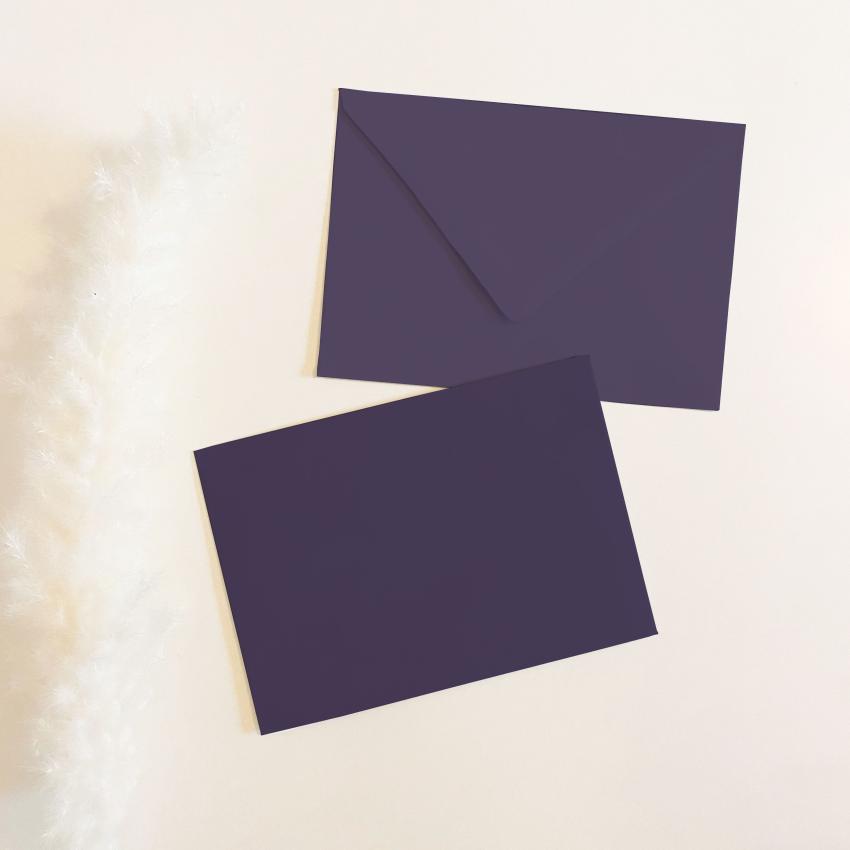 Briefumschlag DIN C6 120g/m² oF Nassklebung in aubergine