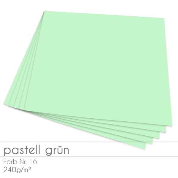 Cardstock 12"x12" 240g/m² (30,5 x 30,5cm) in pastell grün
