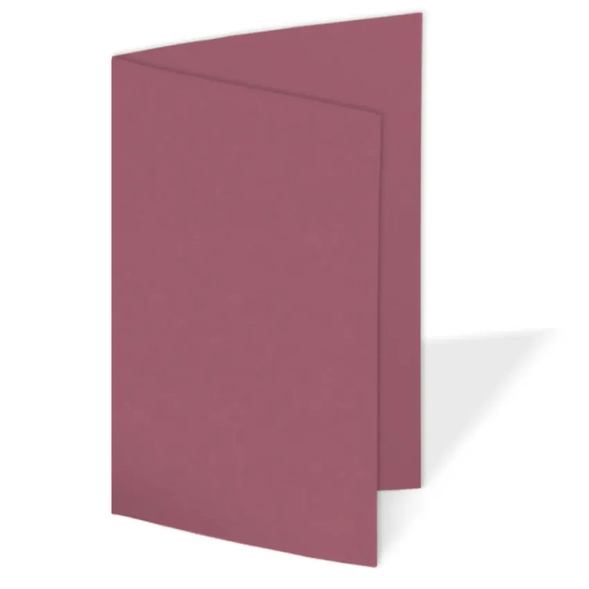 Doppelkarte - Faltkarte blanko 250g/m² DIN A6 in himbeere