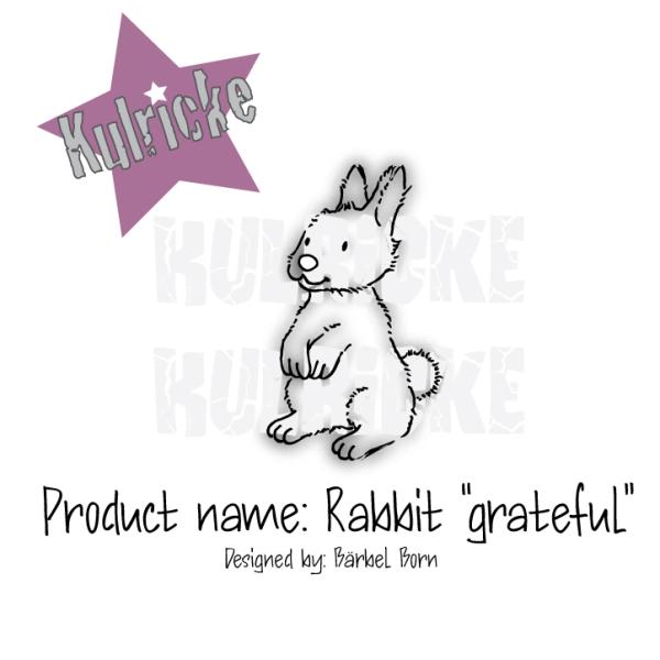 Rabbit "Grateful" Stempel