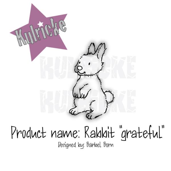 Rabbit "Grateful" Stempel
