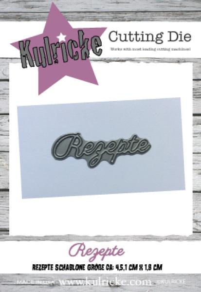 Kulricke "Rezepte" Stanze - Craft Die
