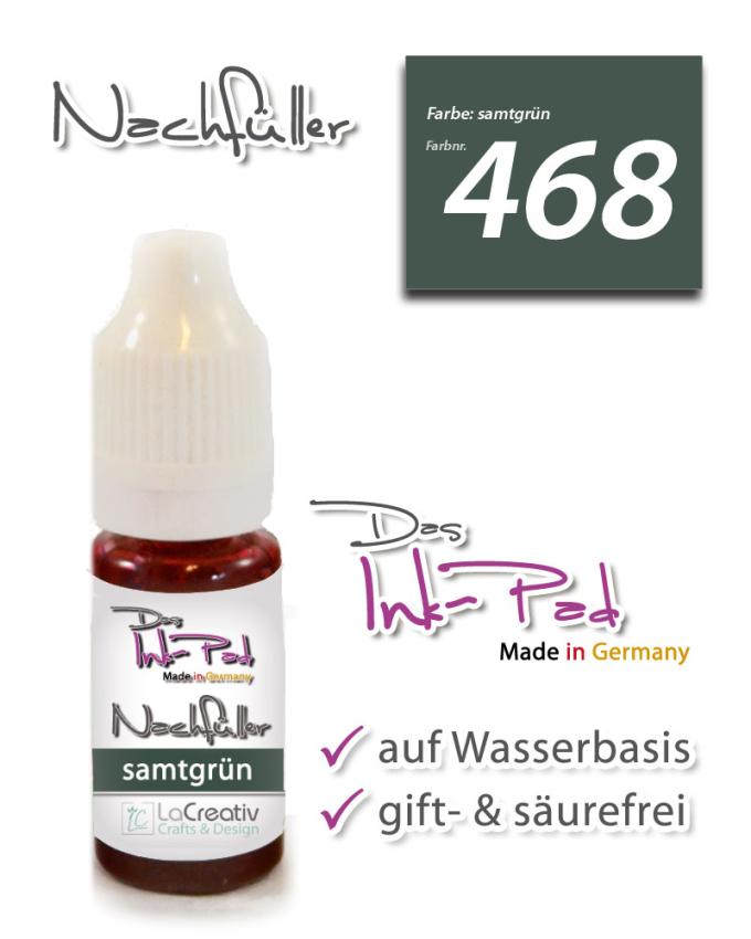 Das Ink-Pad - Nachfüller  6 x 3,5cm samtgrün