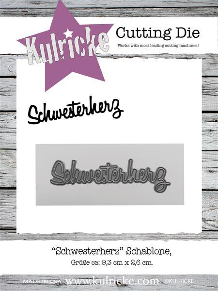 Kulricke "Schwesterherz" Stanze - Craft Die
