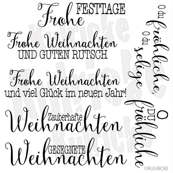 Weihnachten 4 Stempel Set